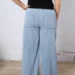 Preslie Wide Leg Denim Pants FINAL SALE