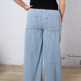 Preslie Wide Leg Denim Pants FINAL SALE