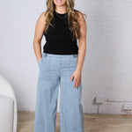Preslie Wide Leg Denim Pants FINAL SALE