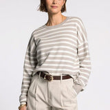 Preston Sweater - Ivory/Taupe