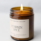 Pumpkin Spice 9 oz Soy Candle - Amber Jar