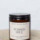 Pumpkin Spice 9 oz Soy Candle - Amber Jar