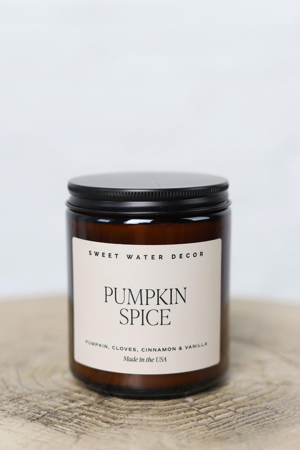 Pumpkin Spice 9 oz Soy Candle - Amber Jar