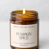 Pumpkin Spice 9 oz Soy Candle - Amber Jar