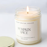 Pumpkin Spice 9 oz Soy Candle - Clear Jar