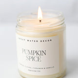 Pumpkin Spice 9 oz Soy Candle - Clear Jar