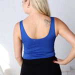 Quinn 2-Way Seamless Tank Top - Lt Navy