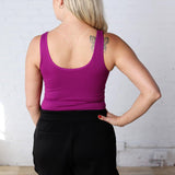 Quinn 2-Way Seamless Tank Top - Lt Plum