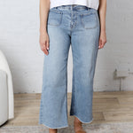Quinnley Cropped Wide Leg Denim - Lt. Wash
