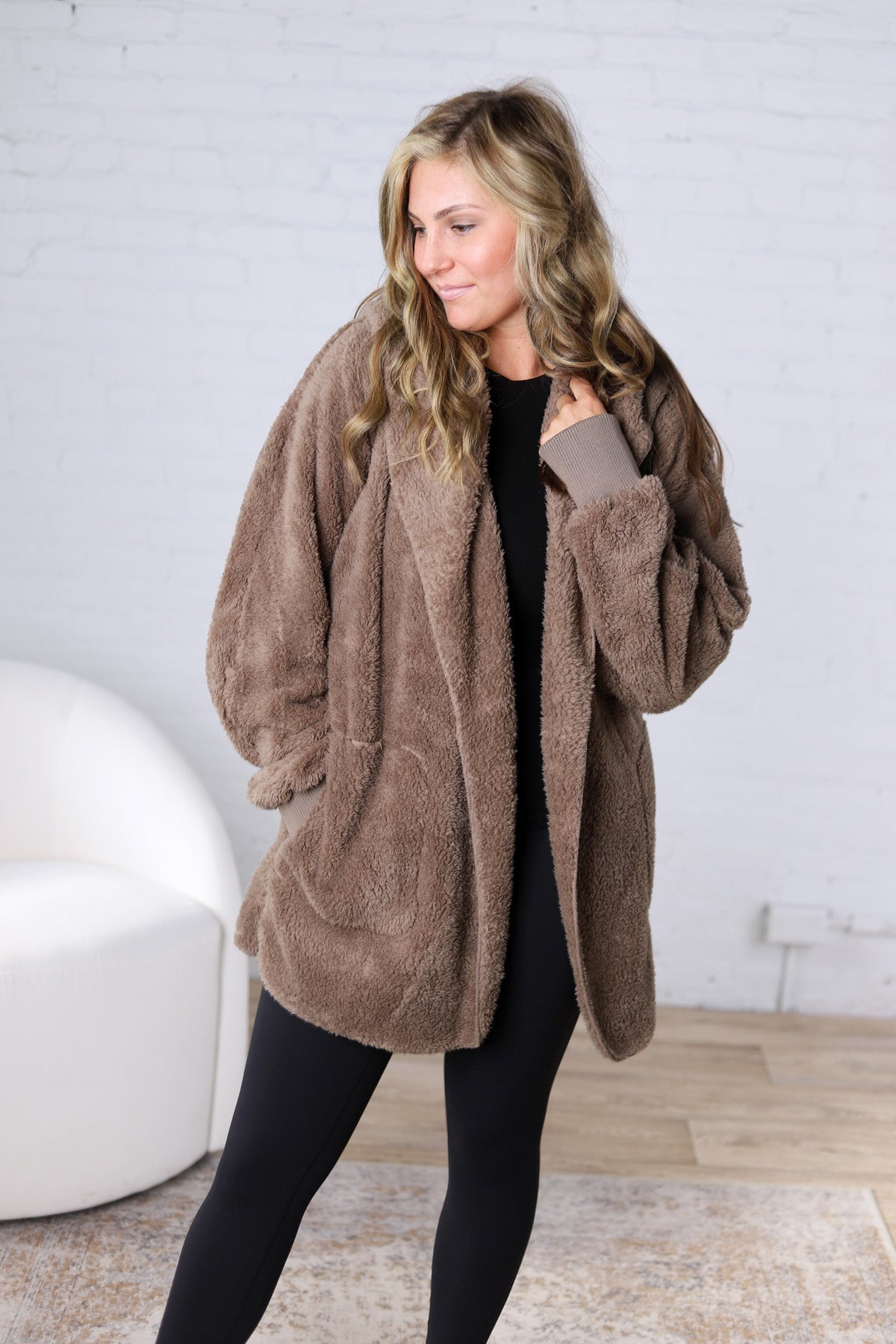 Raina Soft Faux Fur Jacket - Ash