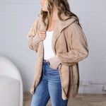 Raina Soft Faux Fur Jacket - Taupe