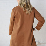 Raine Camel Double Breasted Coat