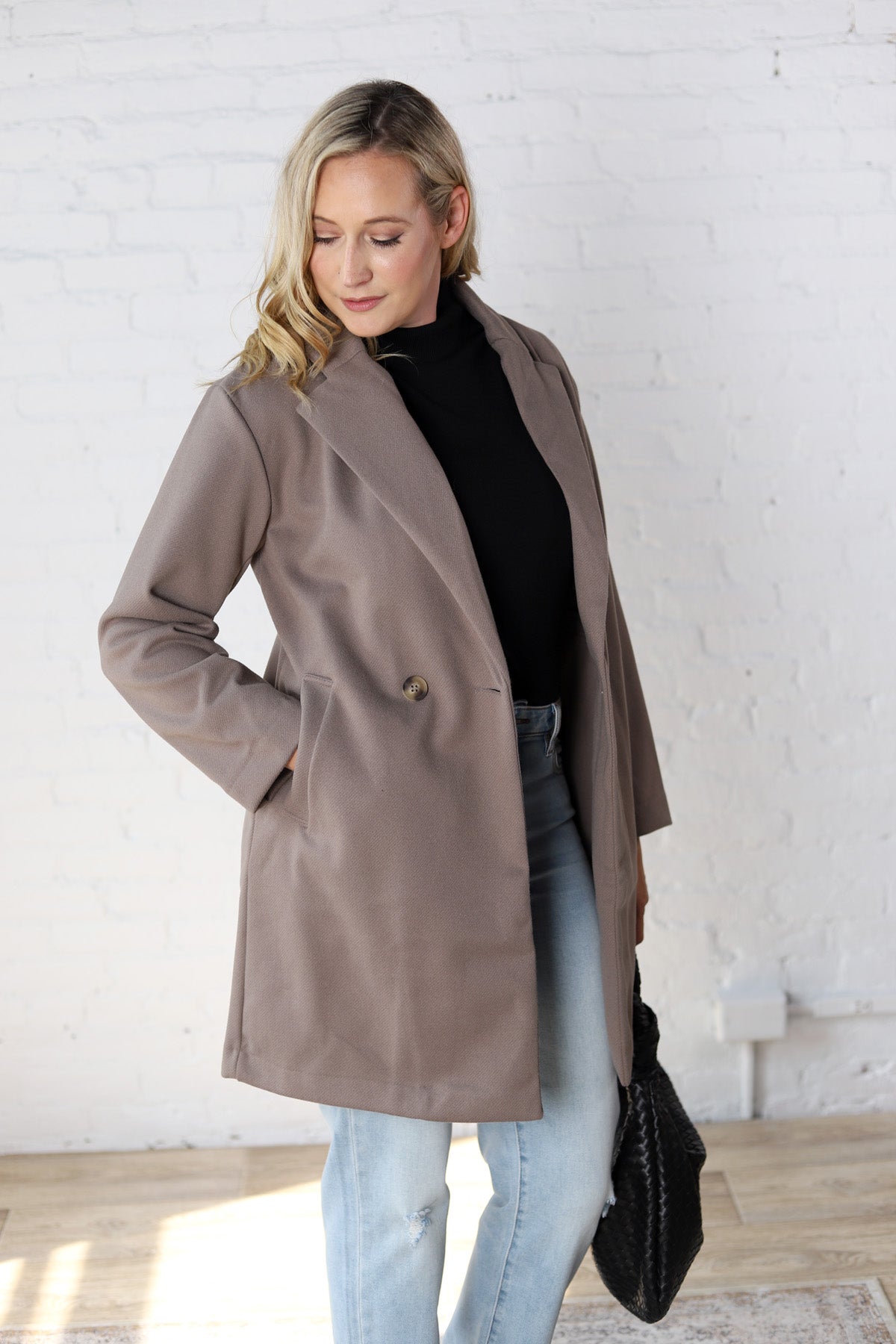 Raine Greystone Double Breasted Coat