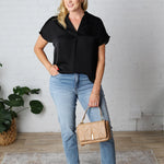 Raven Drop Shoulder Blouse