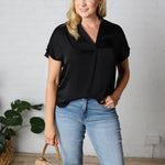 Raven Drop Shoulder Blouse