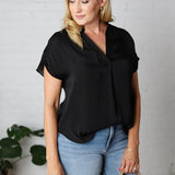 Raven Drop Shoulder Blouse