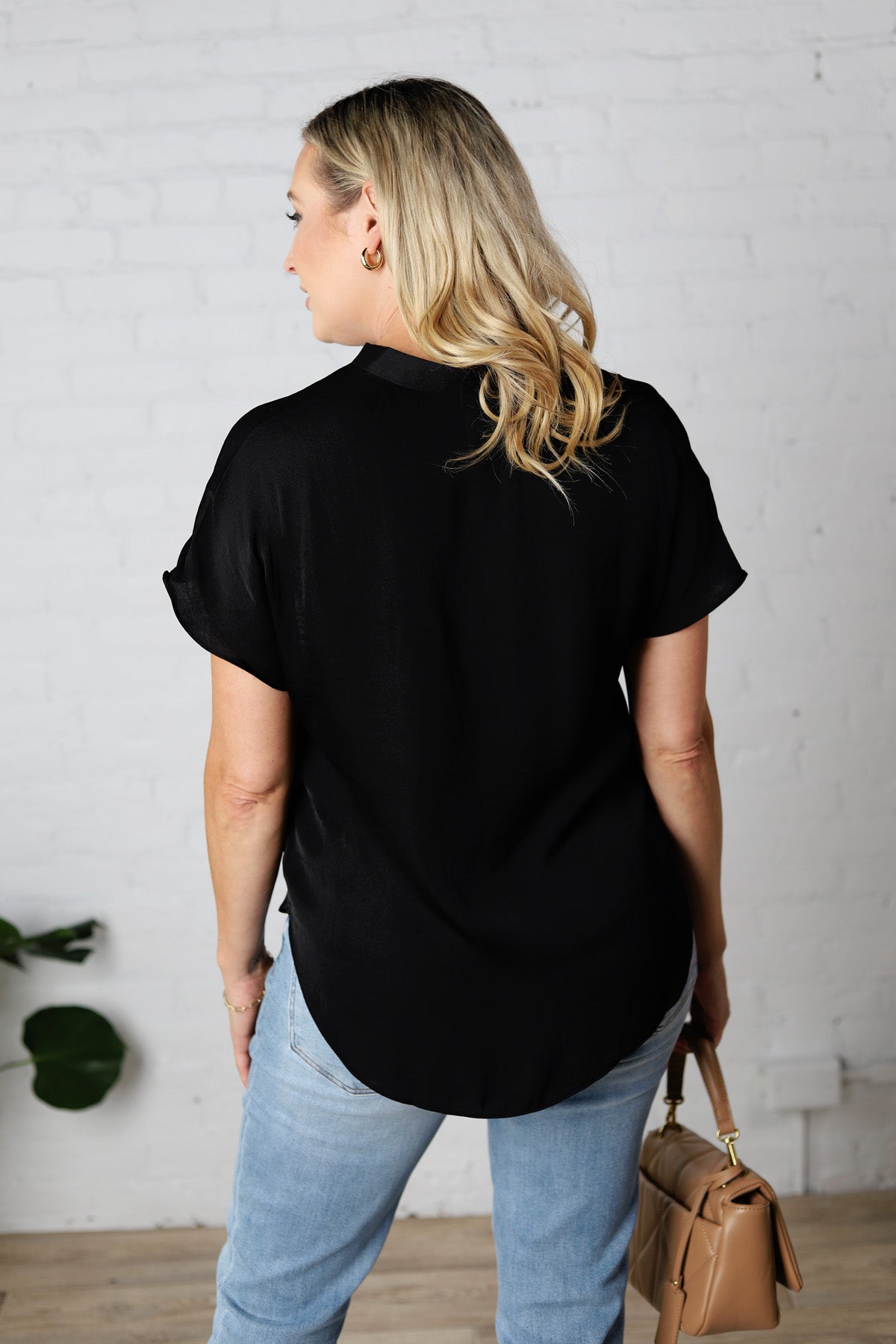 Raven Drop Shoulder Blouse