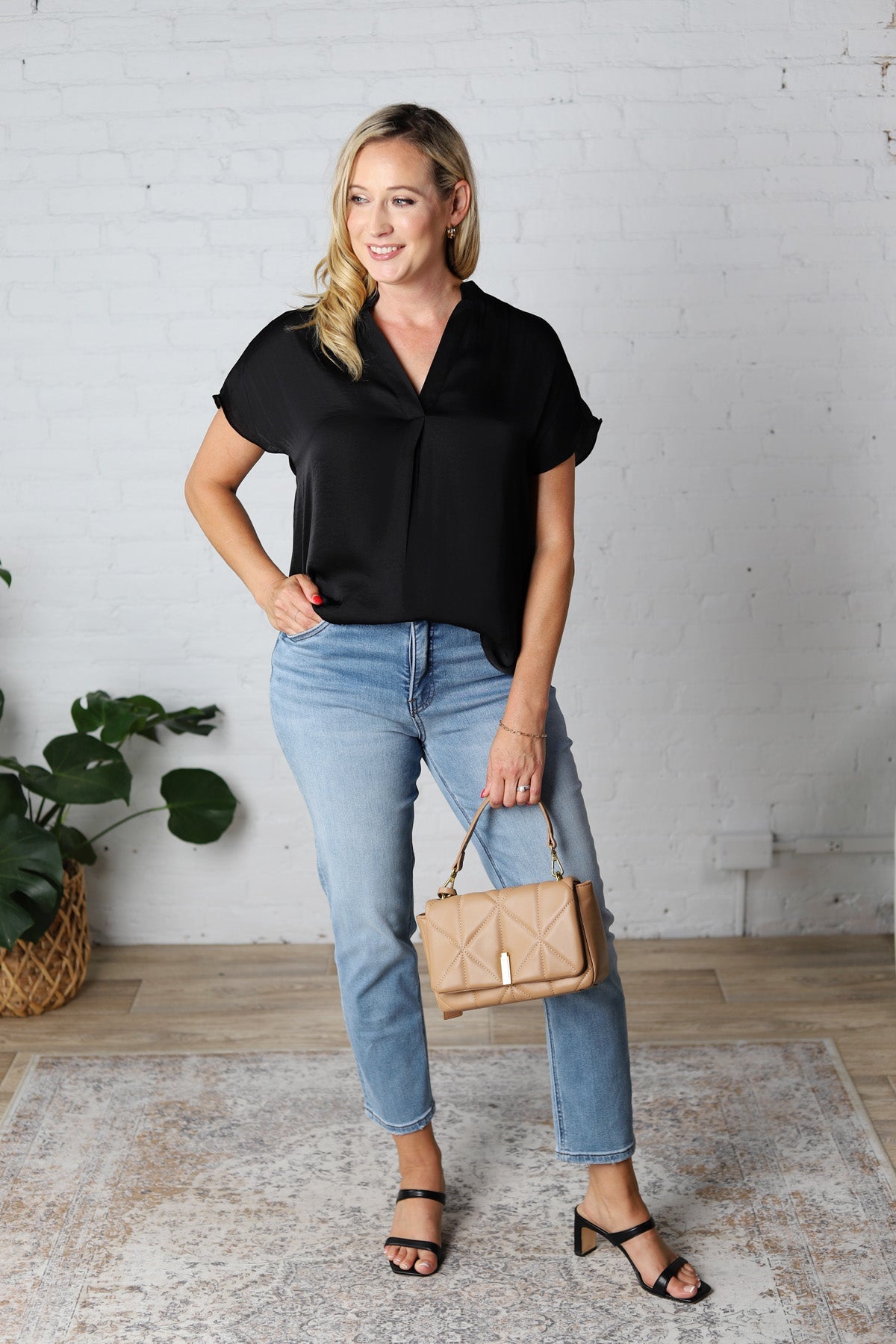 Raven Drop Shoulder Blouse - FINAL SALE