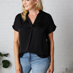 Raven Drop Shoulder Blouse - FINAL SALE