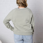 Ravyn Garment Washed Modal Fleece Sweatshirt - Sage