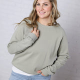 Ravyn Garment Washed Modal Fleece Sweatshirt - Sage