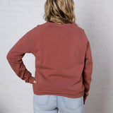 Ravyn Garment Washed Modal Fleece Sweatshirt - Sepia