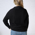 Rayna Funnel Neck Sweater - Black