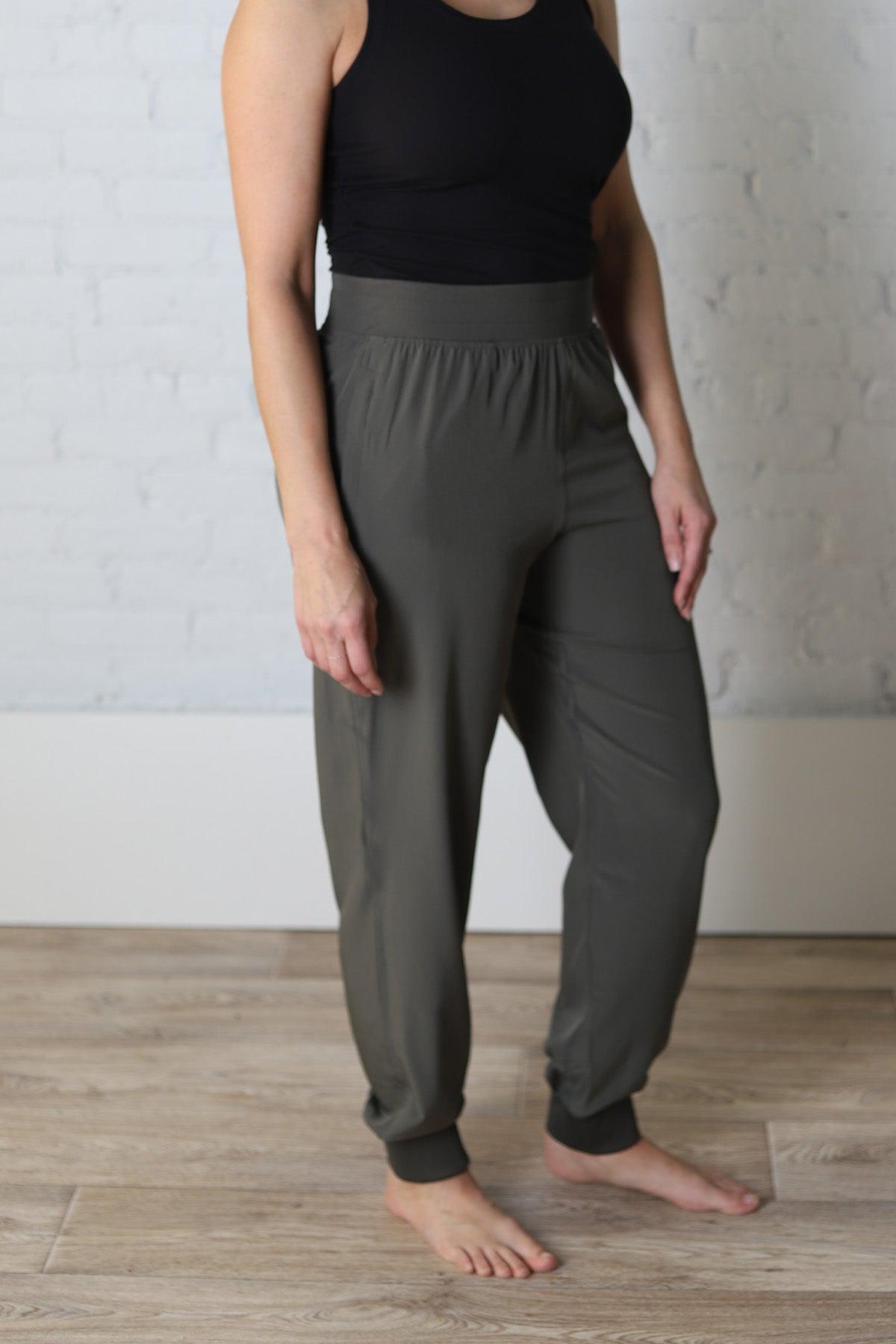 Rayne Mid-Rise Dance Studio Jogger - Army Green - FINAL SALE