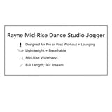 Rayne Mid-Rise Dance Studio Jogger - Java - FINAL SALE