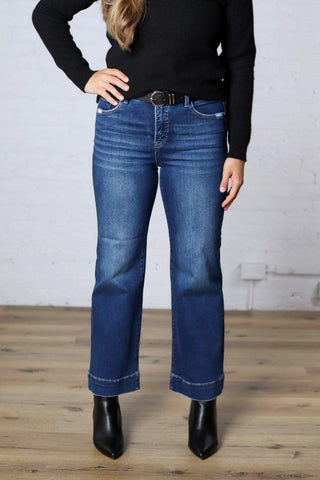 Remi High Rise Straight Jeans - Dark Wash