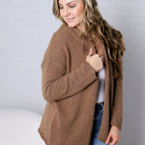 Rhea Hoodie Cardigans - Mocha FINAL SALE