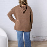 Rhea Hoodie Cardigans - Mocha FINAL SALE