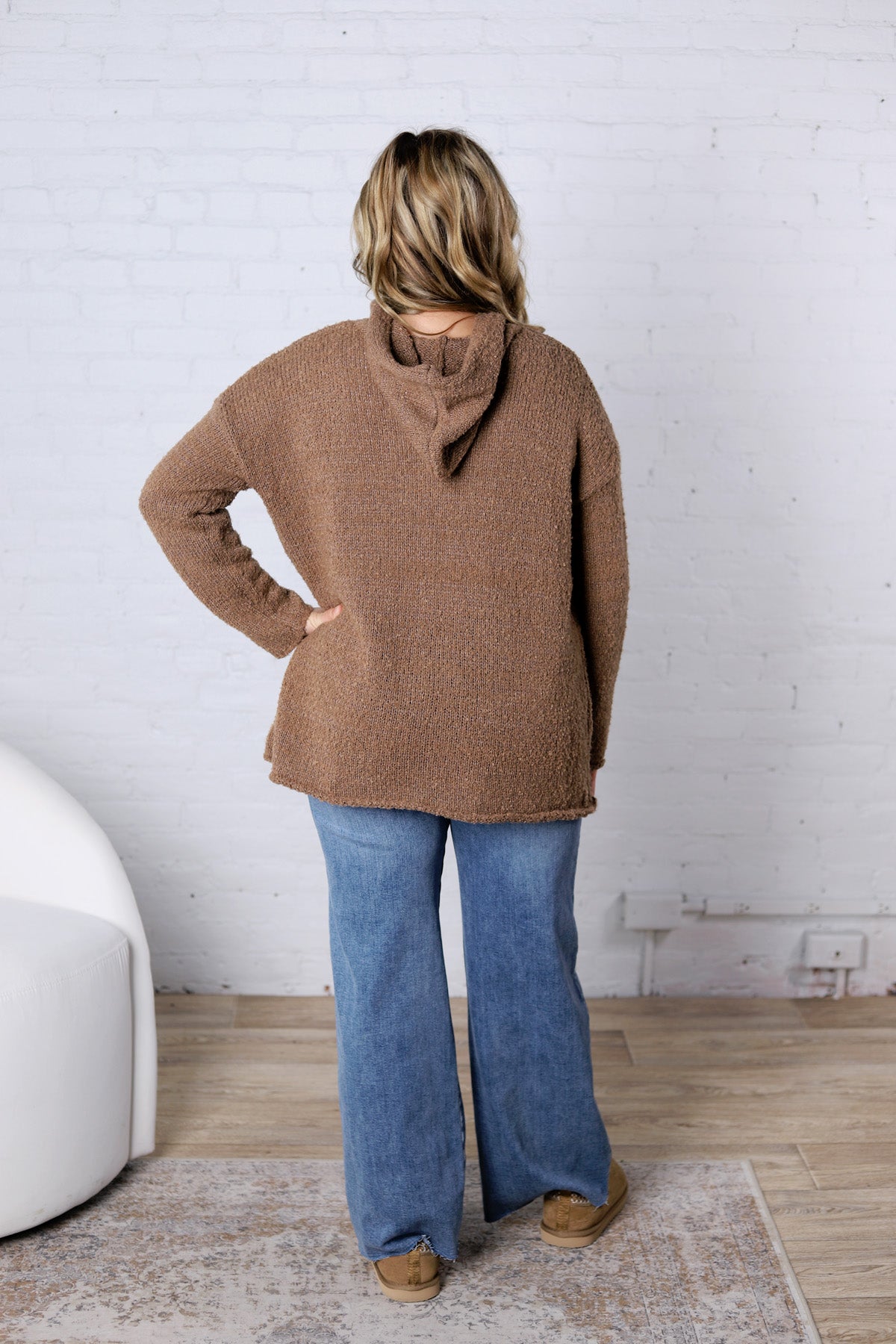 Rhea Hoodie Cardigans - Mocha FINAL SALE