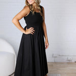 Rhiella Mix Media Tank Midi Dress