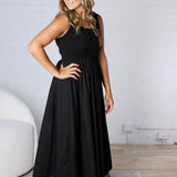 Rhiella Mix Media Tank Midi Dress
