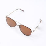 River Polarized Lens Sunglasses - Gold/Brown
