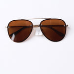 River Polarized Lens Sunglasses - Gold/Brown