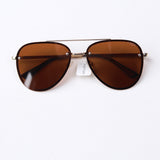 River Polarized Lens Sunglasses - Gold/Brown