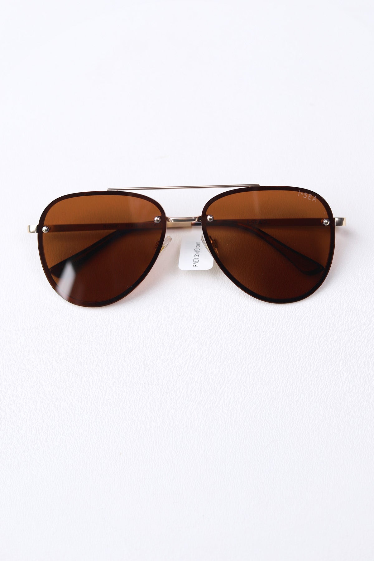River Polarized Lens Sunglasses - Gold/Brown