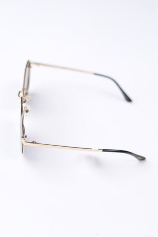 River Polarized Lens Sunglasses - Gold/Smoke