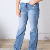 Romy Tummy Control Straight Jeans - Medium Wash
