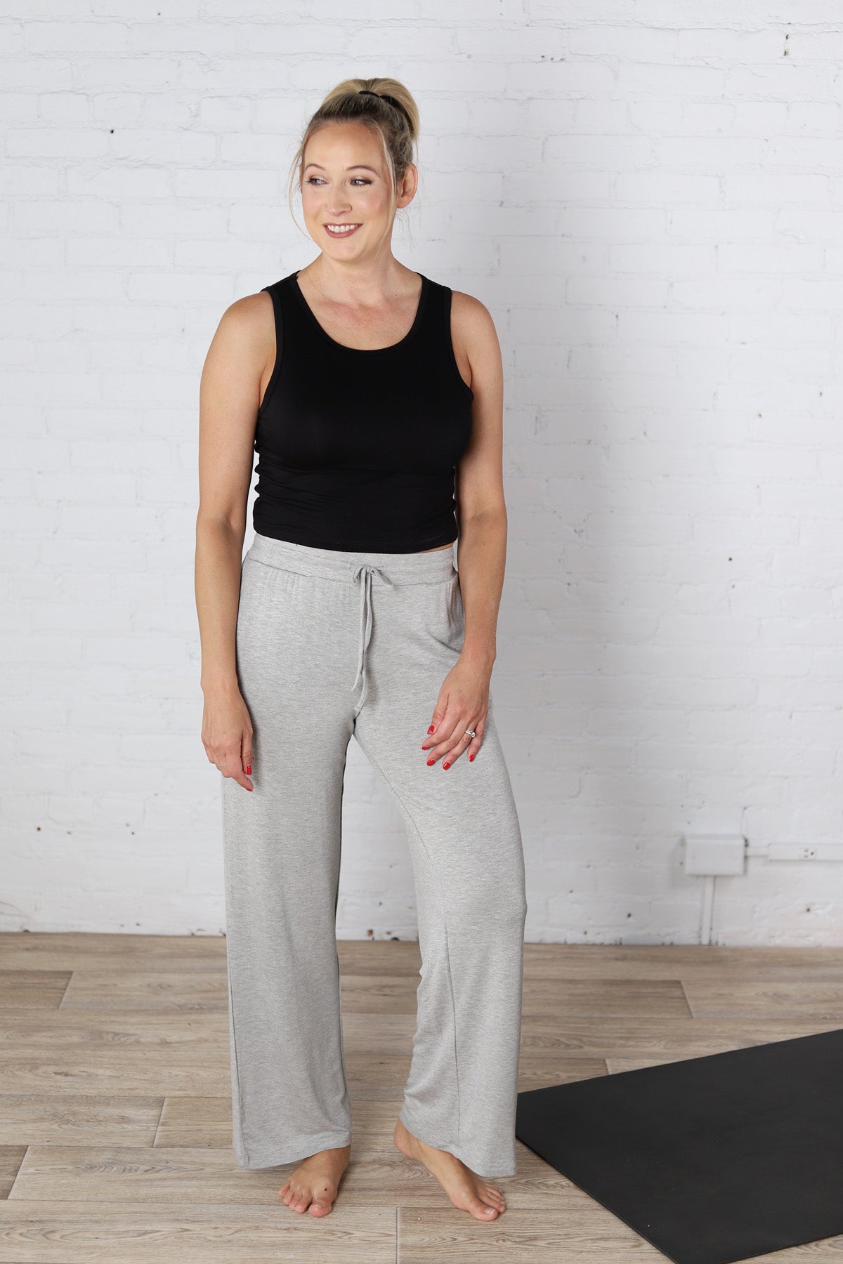 Rory Lounge Mid-Rise Pants - Grey FINAL SALE