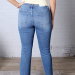 Rory Mid-Rise Straight Crop - Mica Denim