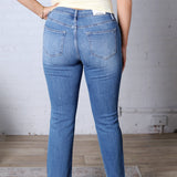 Rory Mid-Rise Straight Crop - Mica Denim