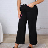 Rosaline Mid-Rise Wide Leg Crop