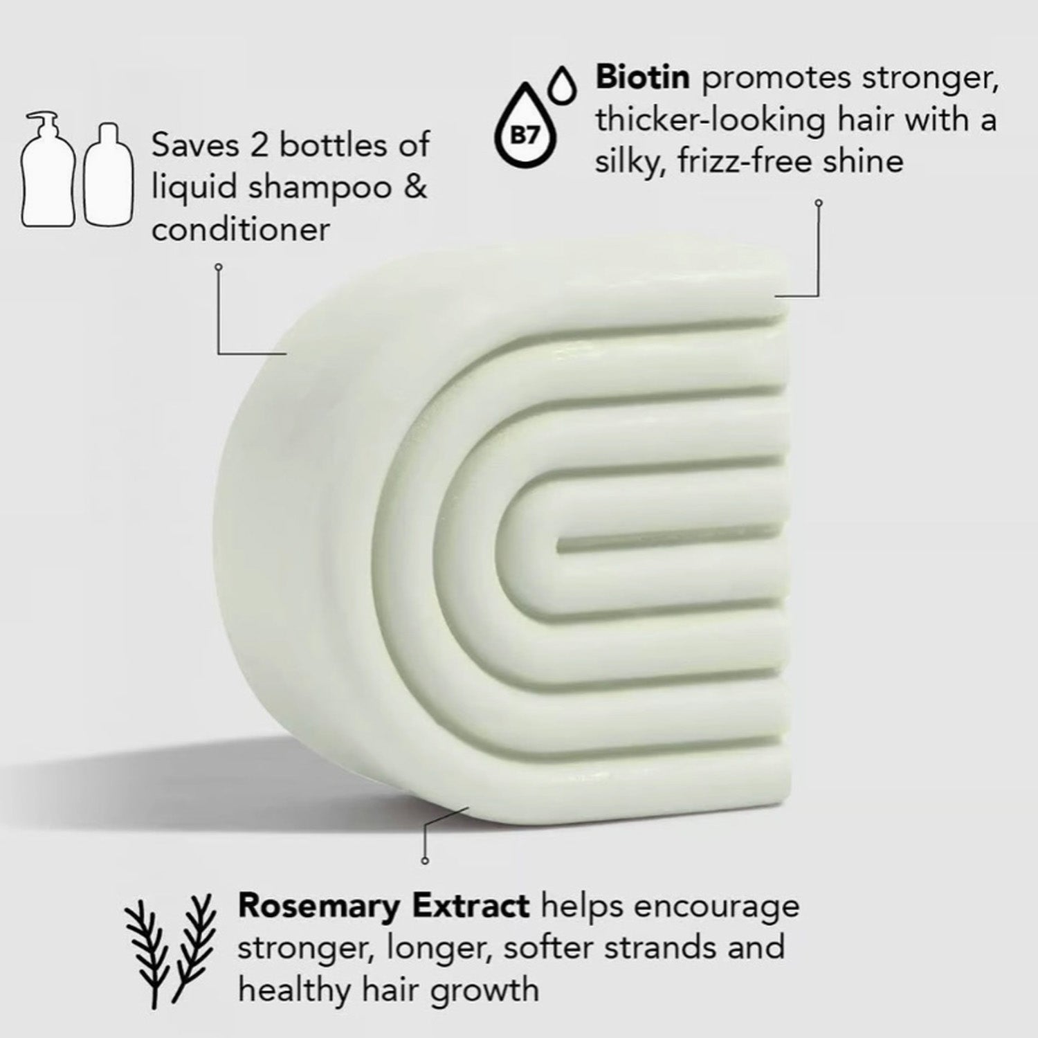 Rosemary & Biotin Volumizing Conditioner Bar by KITSCH
