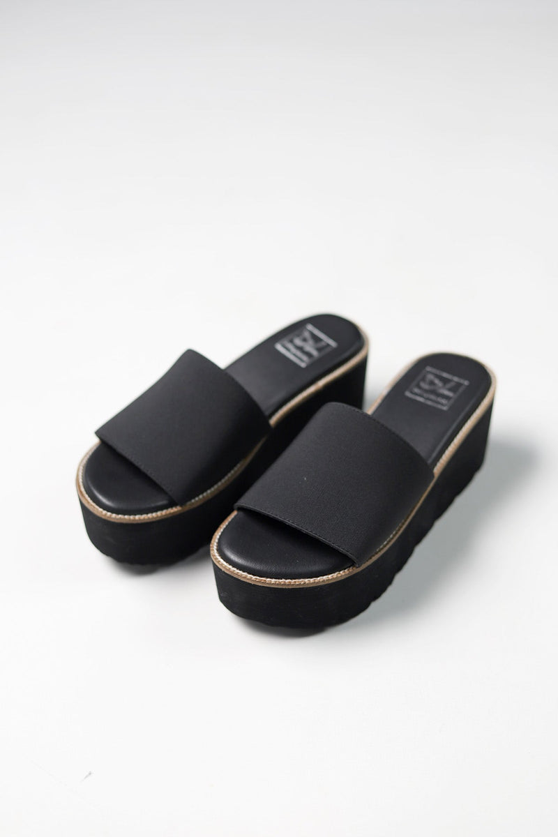 Ross Gore Black Platform Sandal by Dirty Laundry - Final Sale