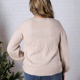 Rosyn Texture Detail Sweater - Oatmeal FINAL SALE