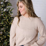 Rosyn Texture Detail Sweater - Oatmeal FINAL SALE
