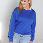 Rowyna Long Sleeve Sweatshirt - Cobalt